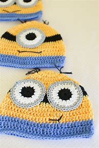 Image result for Crochet Minion Hats for Kids