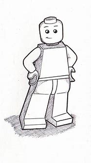 Image result for LEGO Man Drawing