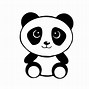 Image result for Panda Drawing Black and White
