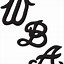 Image result for Black and White WBA Logo