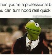 Image result for Kermit the Frog Hood Meme