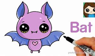 Image result for Cute Cartoon Bat Drawing