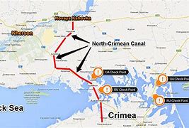 Image result for Crimea Bridge to Russia Map