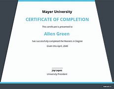 Image result for Free Master Degree Certificate
