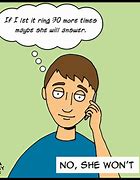 Image result for Not Answering the Phone Cartoon