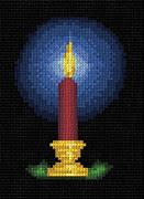 Image result for Cross Stitch Christmas Candle