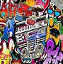 Image result for Old School Boombox Graffiti