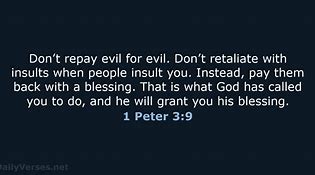 Image result for 1 Peter 3:9