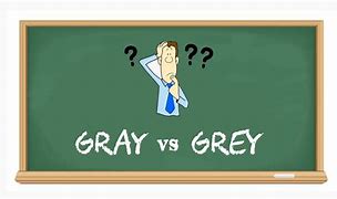 Image result for Gray vs Grey Cartoon