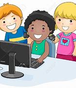 Image result for Child On Computer Clip Art