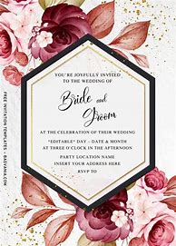 Image result for Wedding Reception Invitation Templates Free