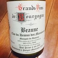 Image result for Paul Pernot ses Beaune Clos Dessus Marconnets