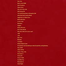 Image result for Beatles White Album Song List