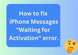 Image result for iPhone iMessage Activation Error