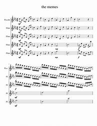 Image result for Meme Songs Flute Sheet Music