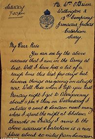 Image result for Letters From WW1 Soldiers to Families