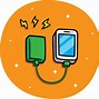 Image result for cartoons characters phones chargers