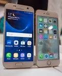 Image result for Dimensions of Galaxy S7 vs iPhone 7