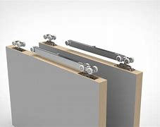 Image result for Wall Mounted Sliding Door Track