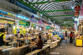Image result for Korean Food Court Market