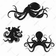 Image result for Octopus Silhouette Design