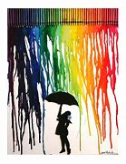 Image result for Rainbow Girl with Umbrella Silhouette