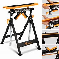 Image result for Outfeed Roller That Attaches to Saw Horses