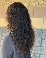 Image result for Spiral Perm Long Thin Hair