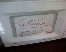 Image result for Funny Microwave Signs