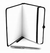Image result for Black Notebook with Pen