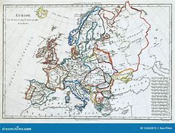 Image result for Old-Fashioned Map of Europe
