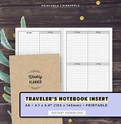 Image result for Traveler's Notebook Insert Printables