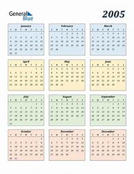 Image result for 2005 Yearly Calendar