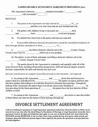 Image result for Divorce Agreement