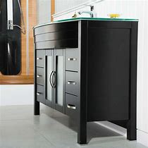 Image result for Black Bathroom Storage Cabinet