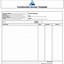 Image result for Blank Construction Invoice Template