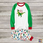 Image result for Dinosaur Christmas Pajamas