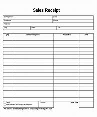 Image result for Sales Receipt Form Template