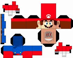 Image result for Papercraft Mario Bros