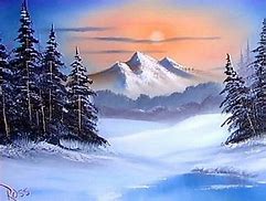 Image result for Bob Ross Winter Scene Paintings