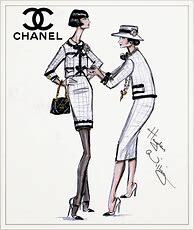 Image result for Coco Chanel Fashion Sketches