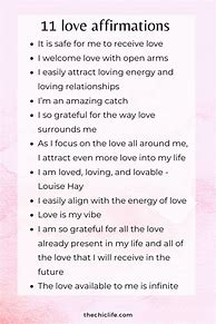 Image result for Law of Attraction Love Affirmations