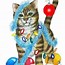 Image result for Christmas Cat Cartoon