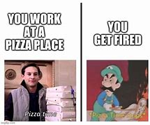 Image result for Pizza Time Stops Meme