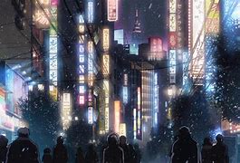 Image result for Japan Night City Anime