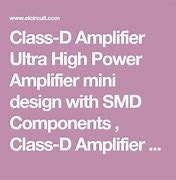 Image result for Discrete Class D Amplifier