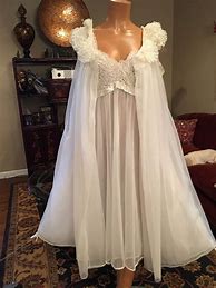 Image result for White Long Sleeve Nightgown