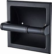 Image result for Black Wall Mounted Toilet Paper Holder