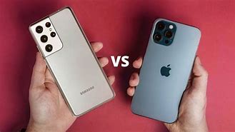 Image result for A 5-4 Samsung vs iPhone 12