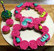 Image result for Number 8 Cupcake Cake